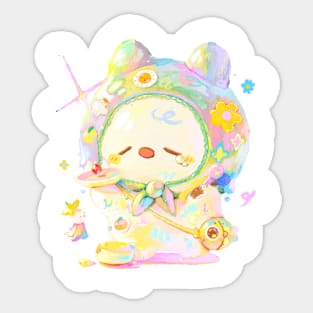 Bunny & Pudding Sticker